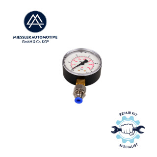 Pressure gauge for compressed air hose (6mm)