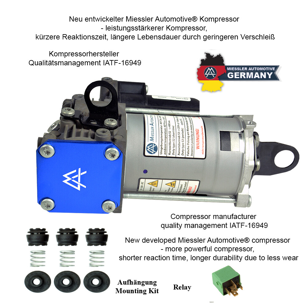 Für MERCEDES R-Klasse W251 2513201304 AIRMATIC Luftfederkompressor 2-corner