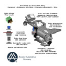 Sospensioni pneumatiche del compressore Mercedes GL X164...