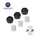 Rubber and spring set for compressor air suspension
